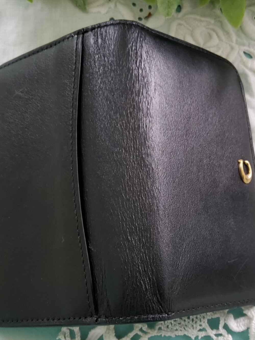 Coach Slim Card Case C4818 in Black - Picture 3 of 6